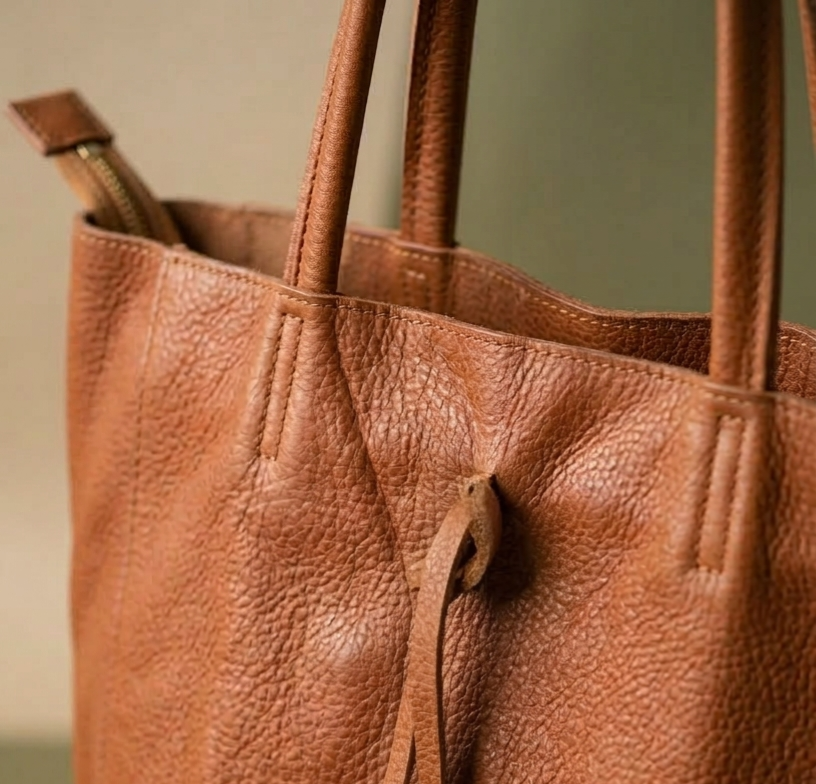 CARTERA TOTE DE CUERO