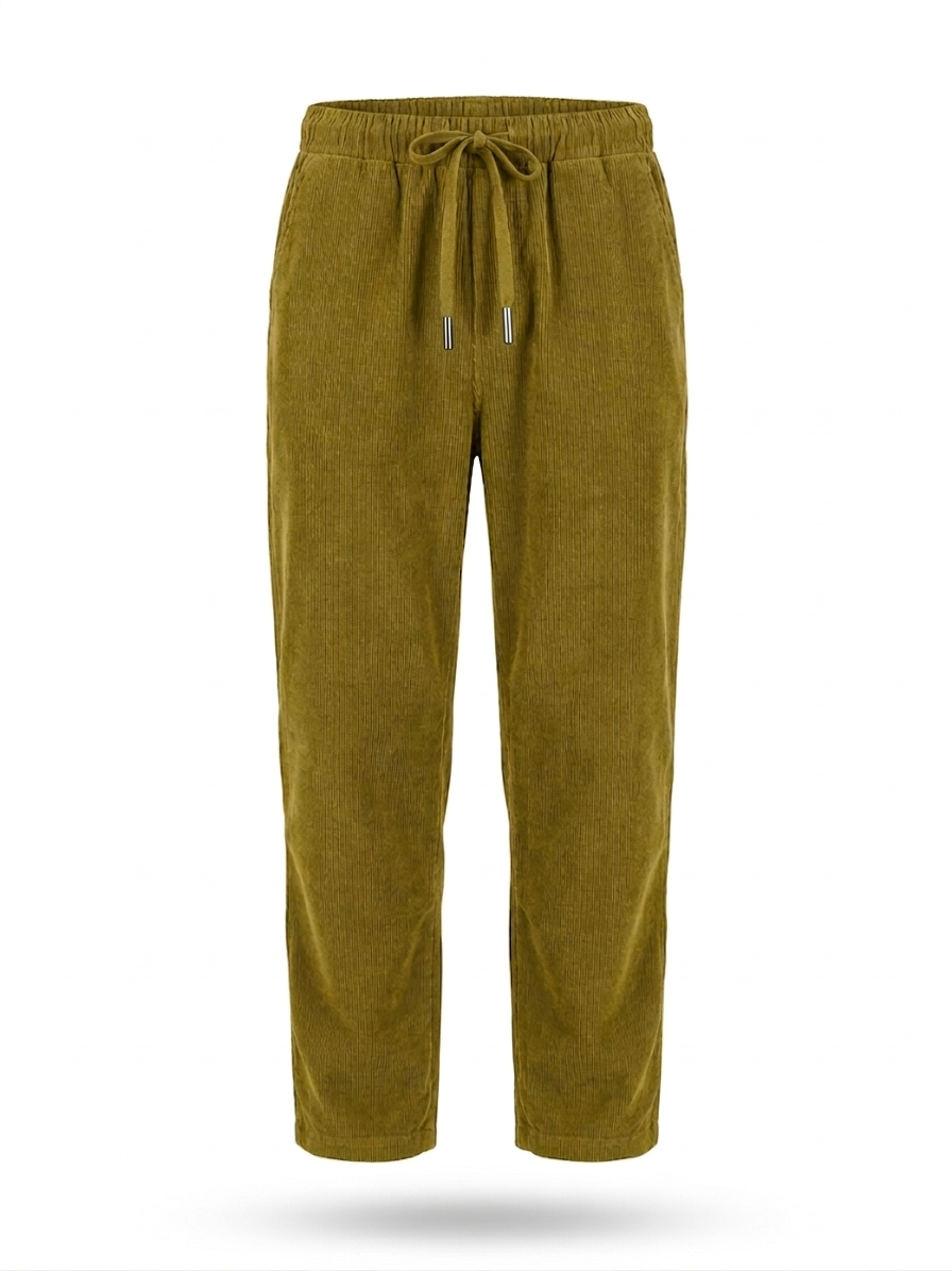 PANTALÓN CASUAL CON CINTURA ELÁSTICA
