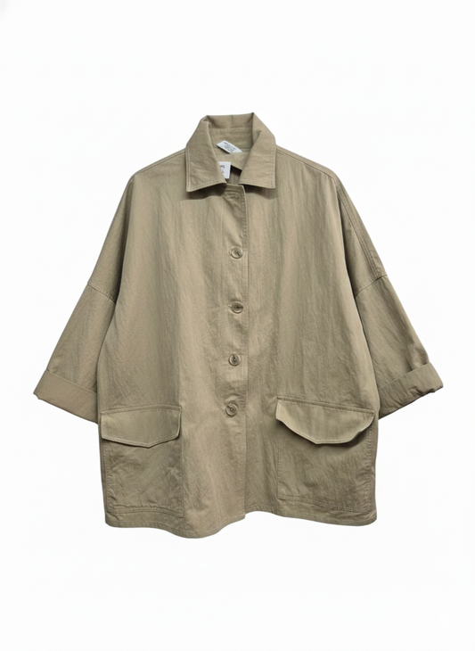 CHAQUETA BOXY VERDE