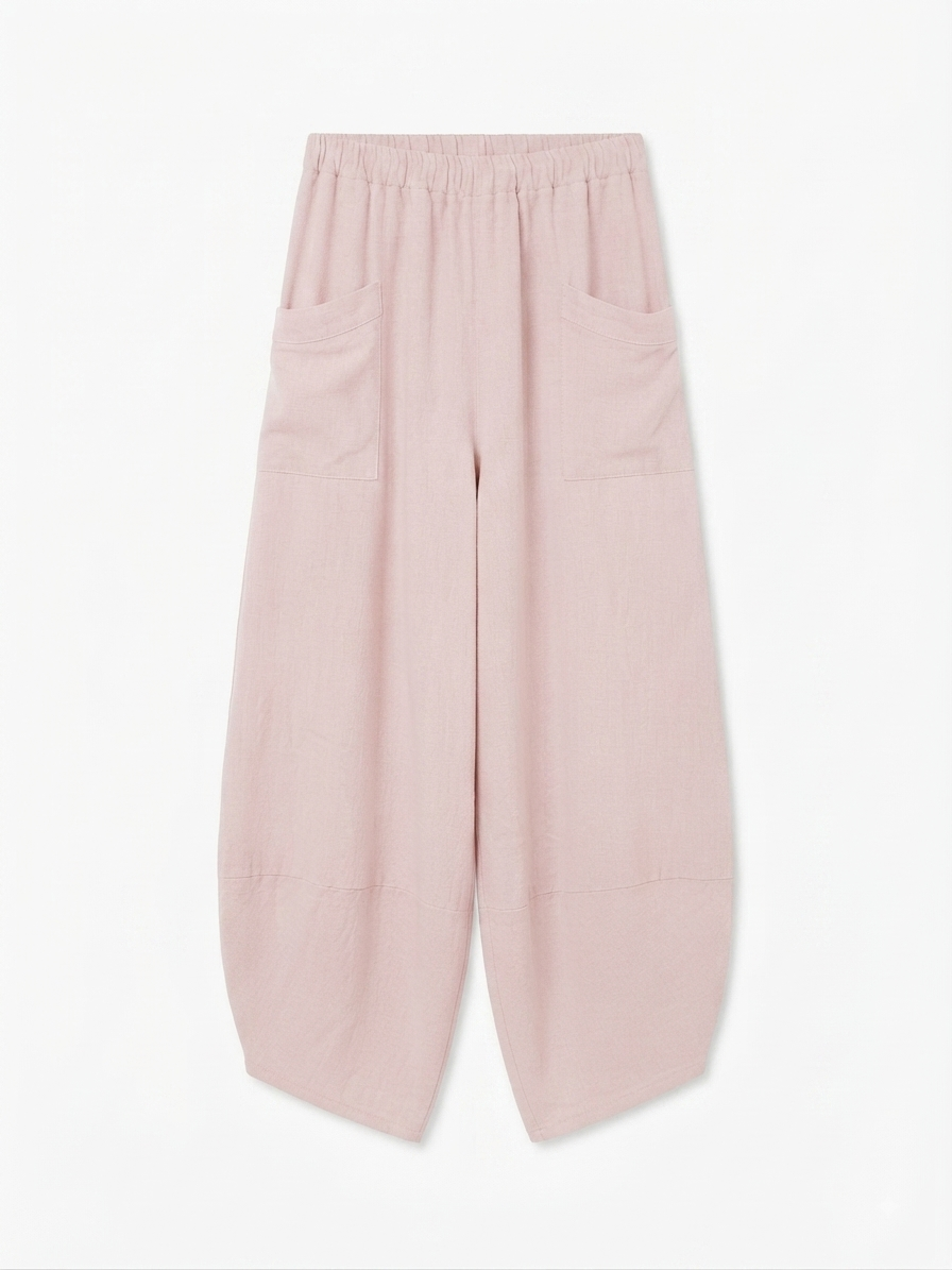 PANTALÓN LINO ROSA