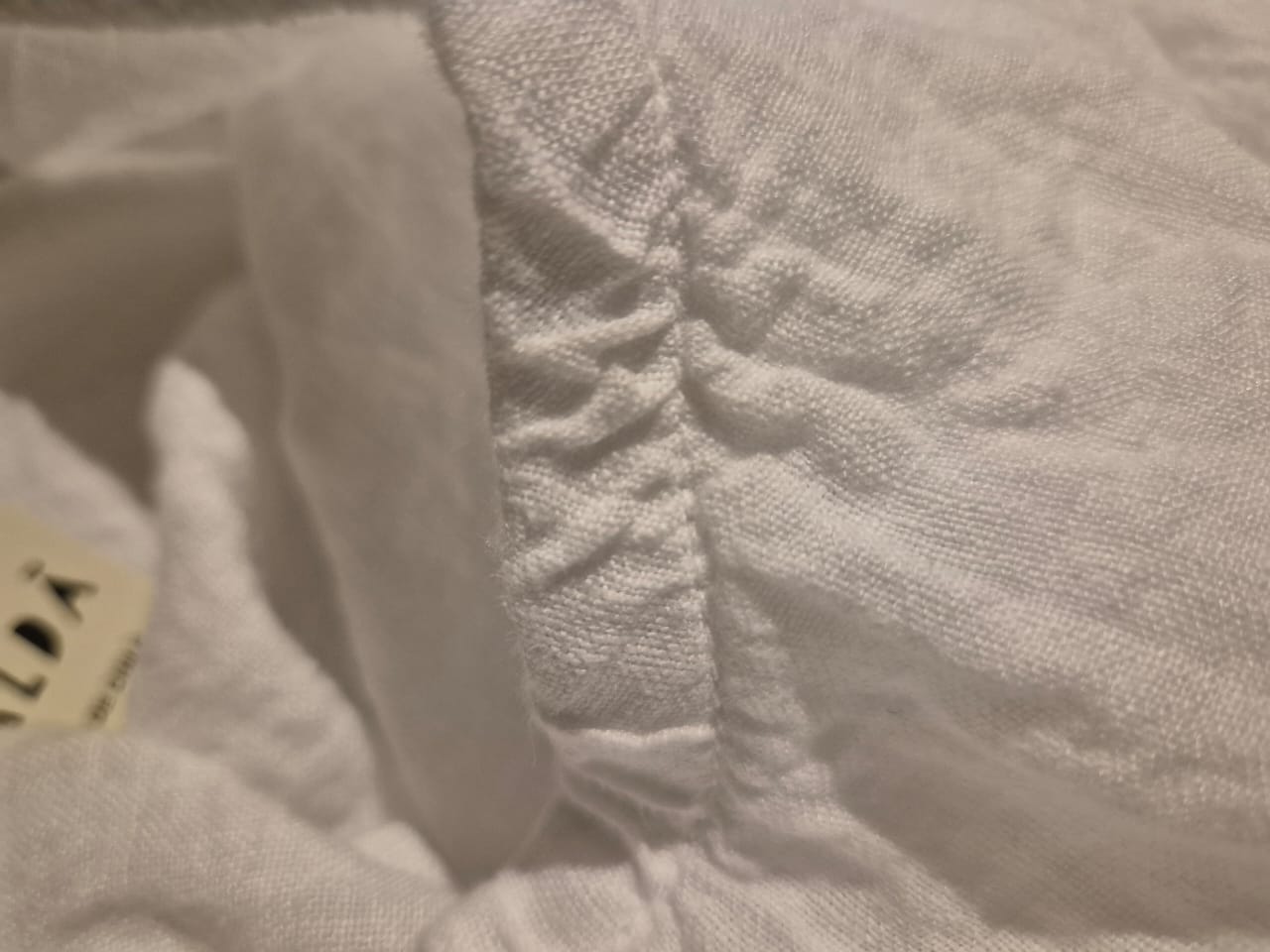 FALDA BLANCA LINO