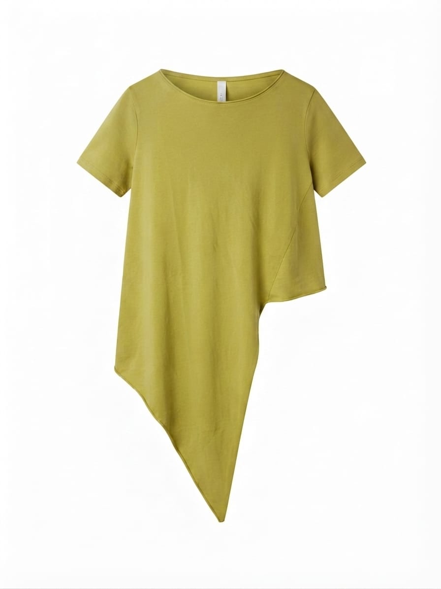 POLERA ASIMÉTRICA VERDE