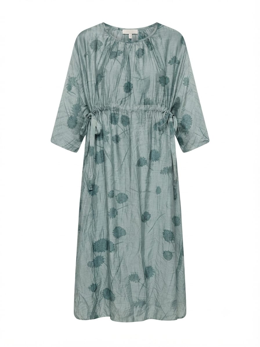 VESTIDO CELESTE FLORES