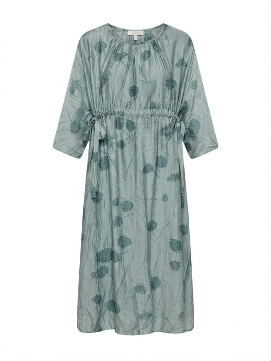 VESTIDO CELESTE FLORES