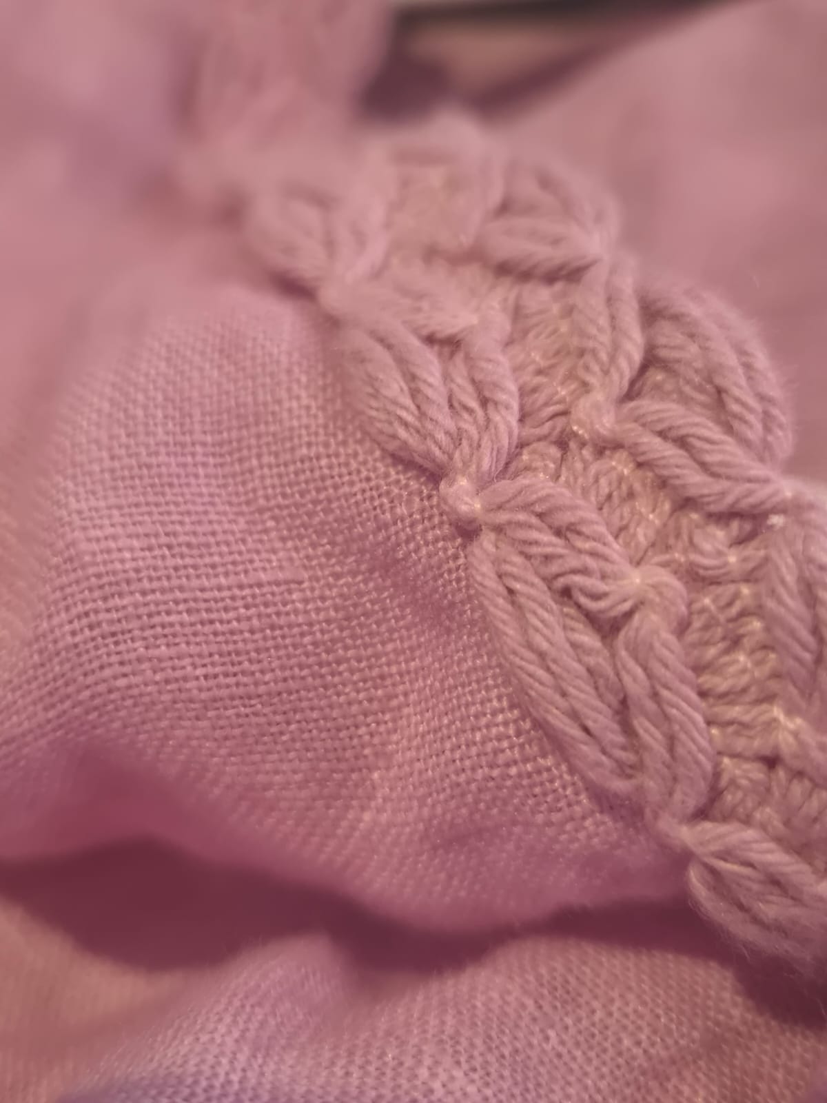 VESTIDO ROSA DE LINO