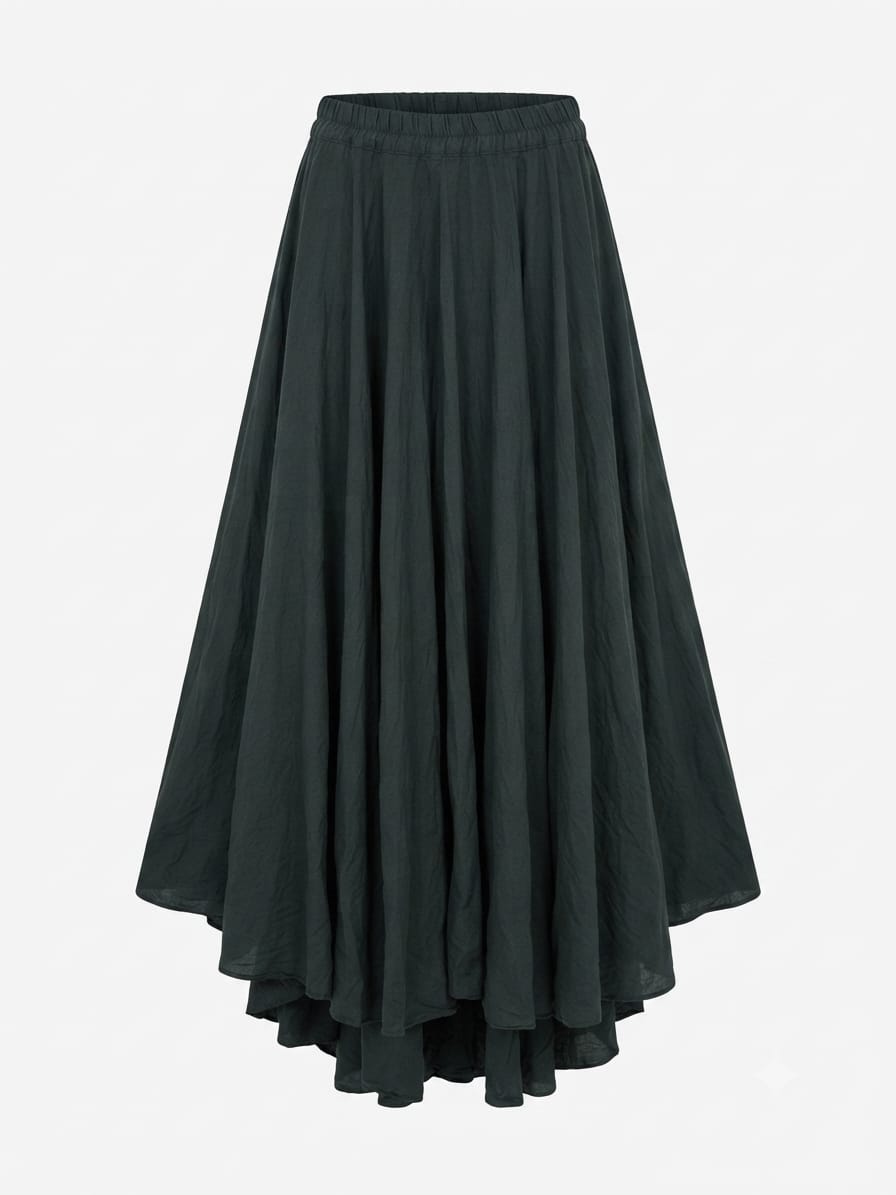 FALDA NEGRA CORTE CLOCHE