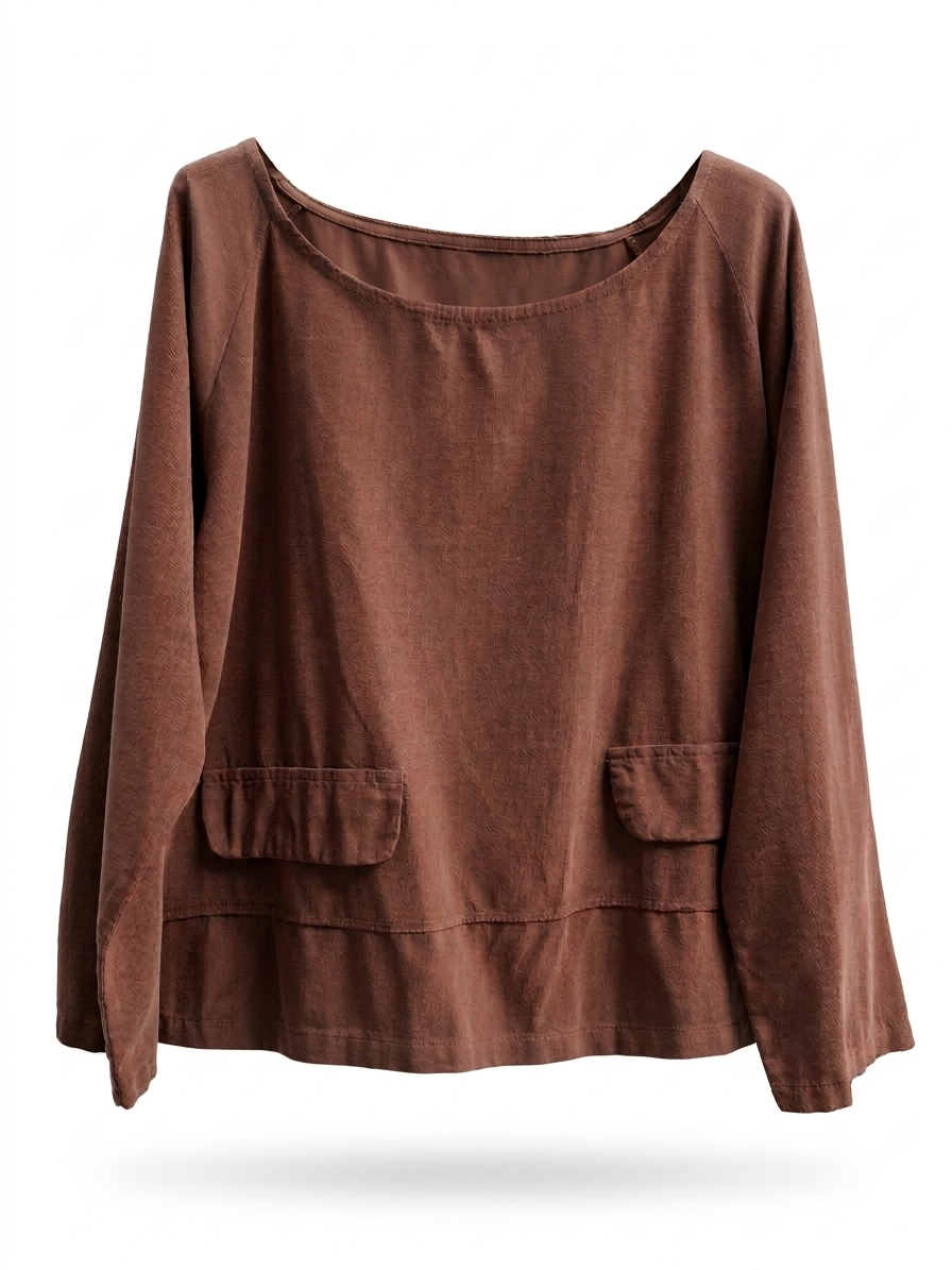BLUSA ALGODÓN CON BOLSILLOS