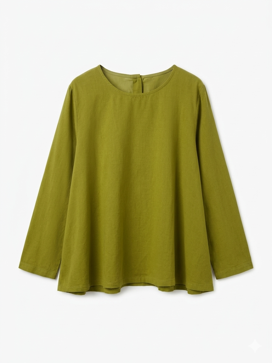BLUSA DE ALGODÓN CON BOTONES