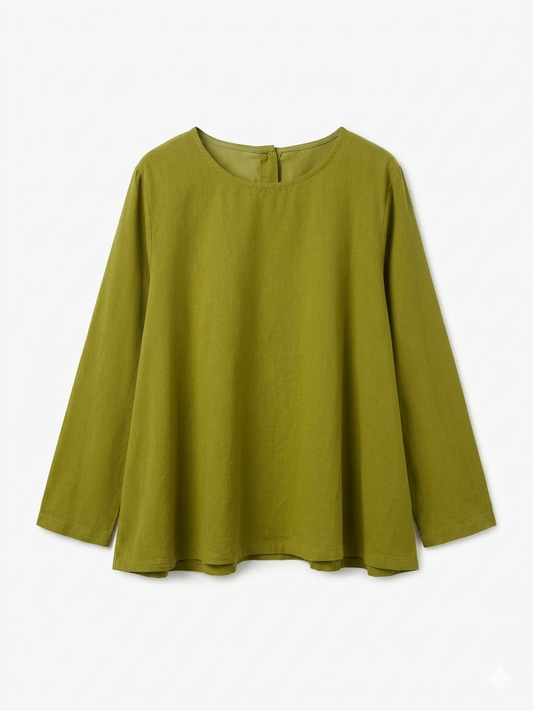 BLUSA DE ALGODÓN CON BOTONES