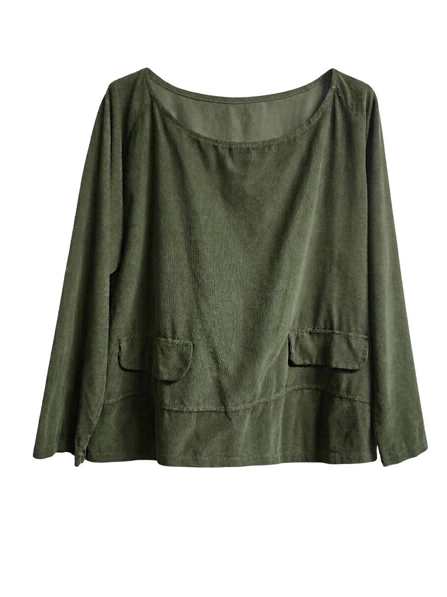 BLUSA ALGODÓN CON BOLSILLOS