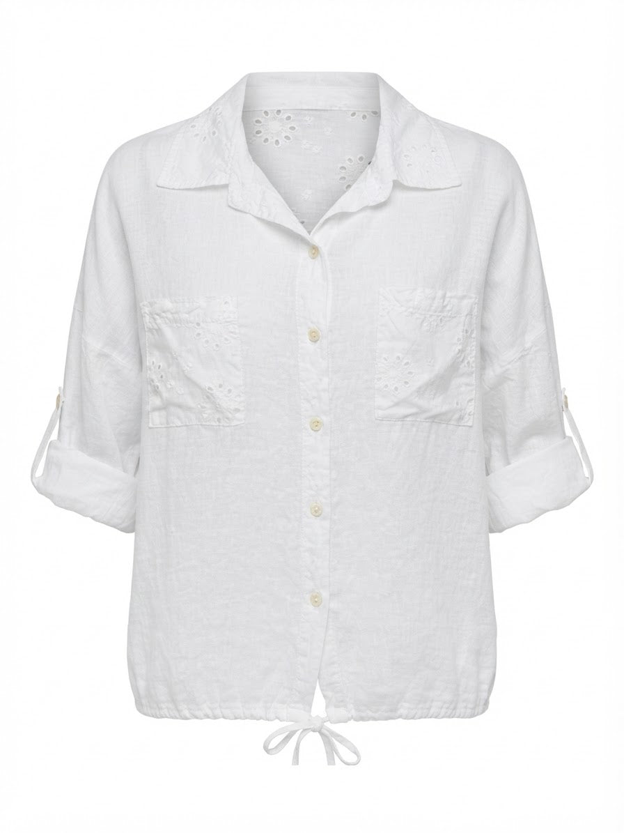 BLUSA LINO BLANCA