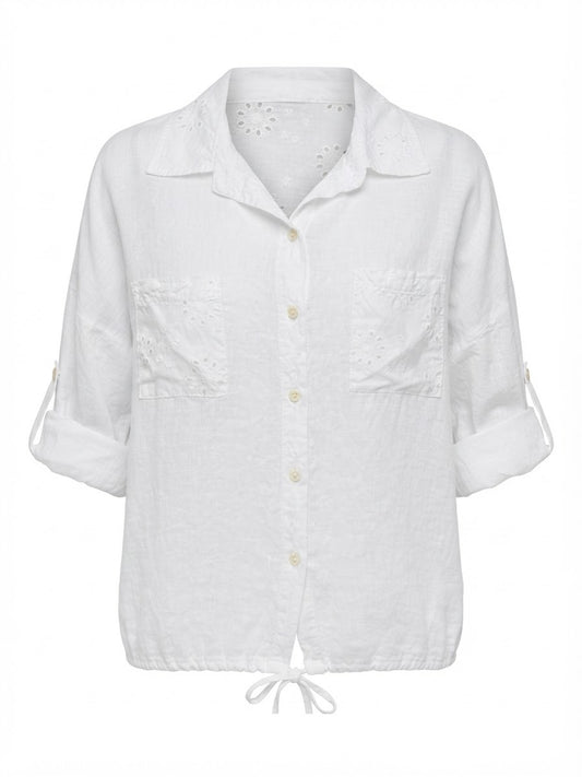 BLUSA LINO BLANCA