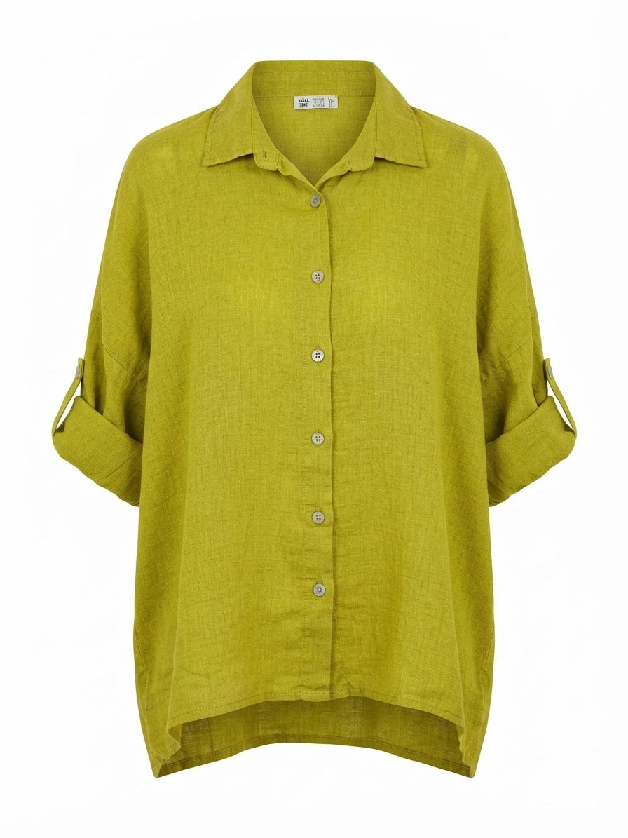 BLUSA VERDE CON BOTONES