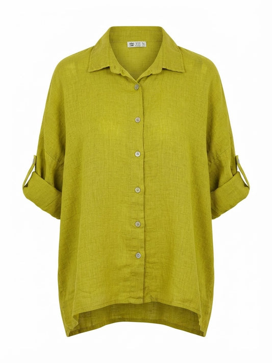 BLUSA VERDE CON BOTONES