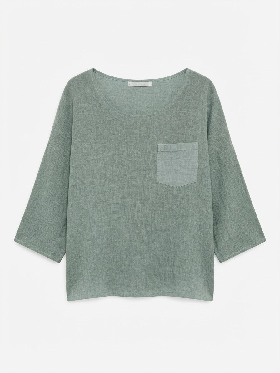 BLUSA VERDE SALVIA
