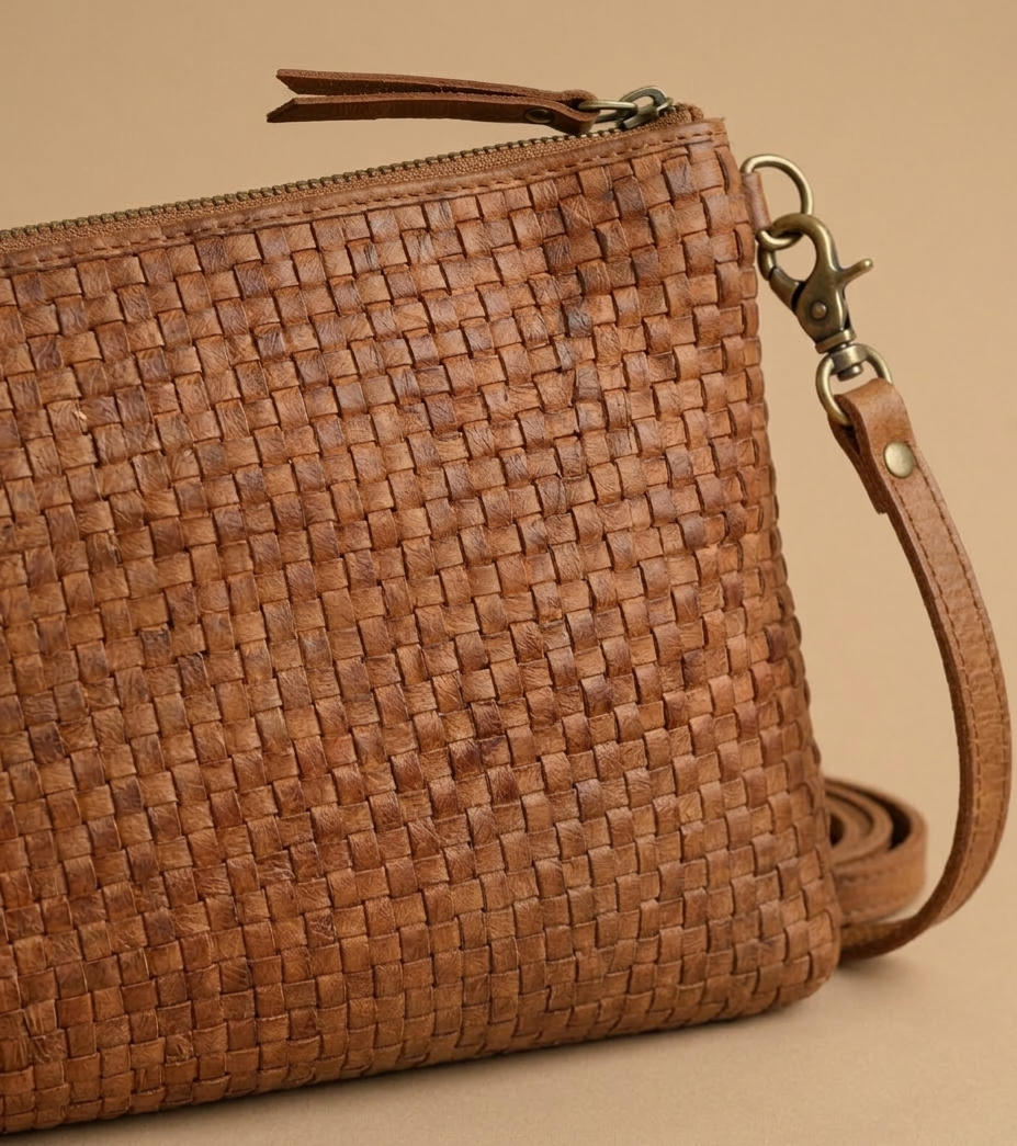 CARTERA MINI ENTRAMADO