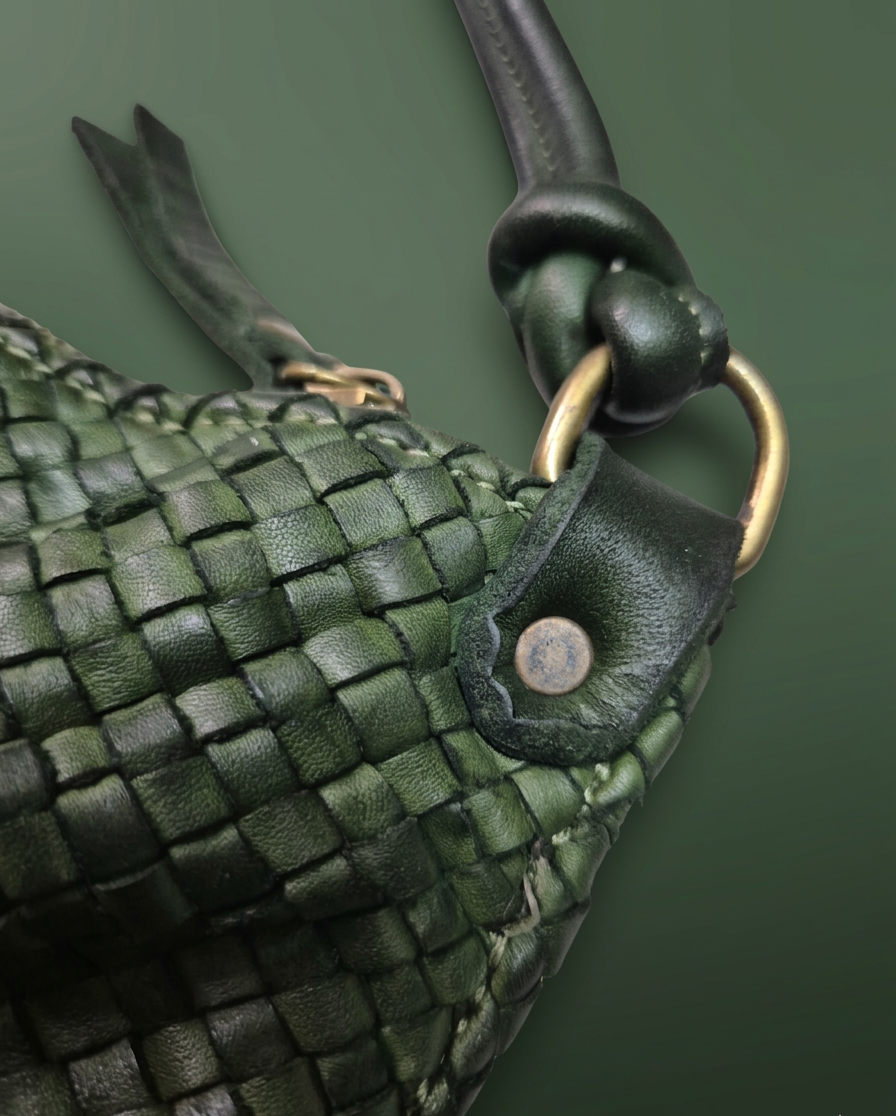 CARTERA CUERO ENTRELAZADA SIENA