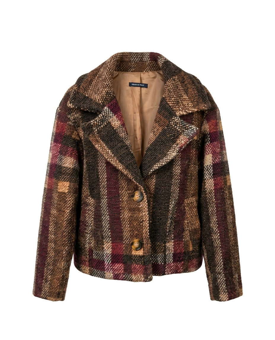 CHAQUETA CORTA 100% LANA