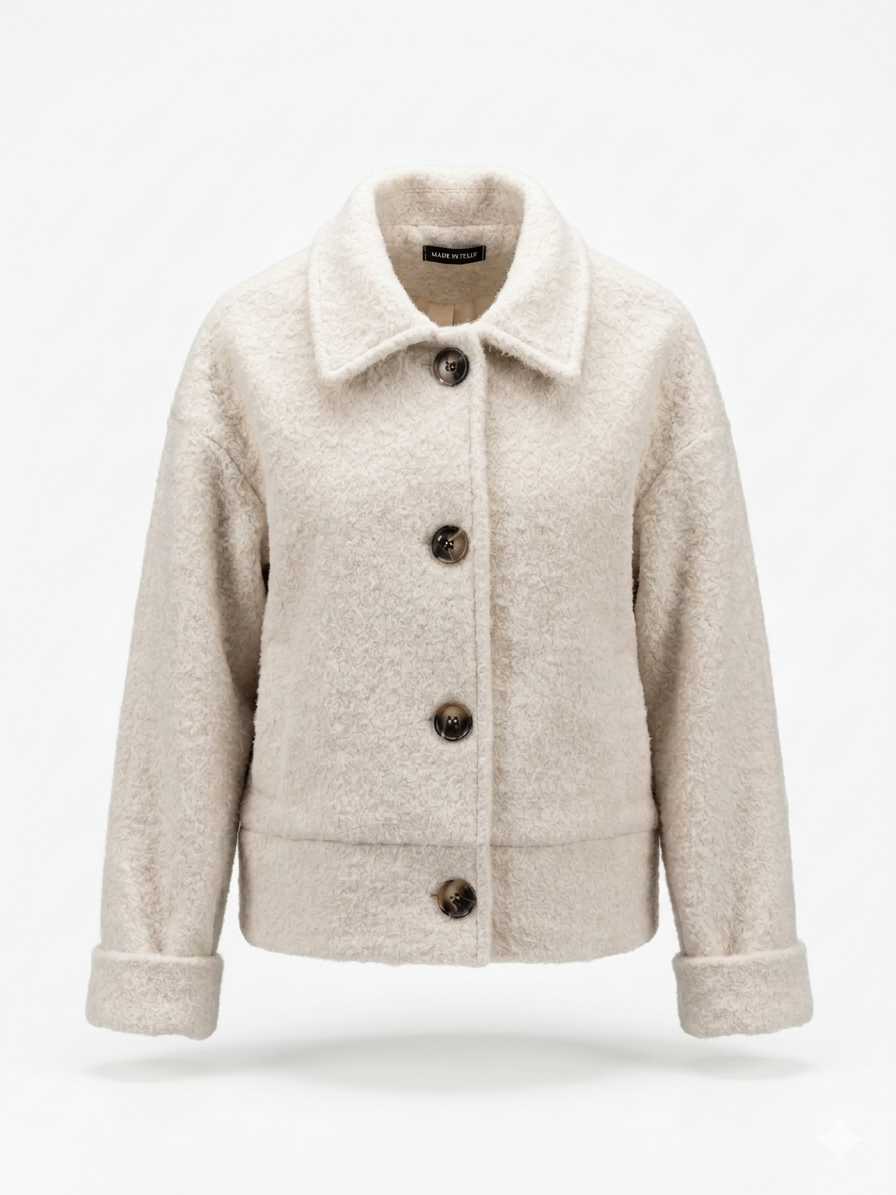 CHAQUETA CORTA RIZADA