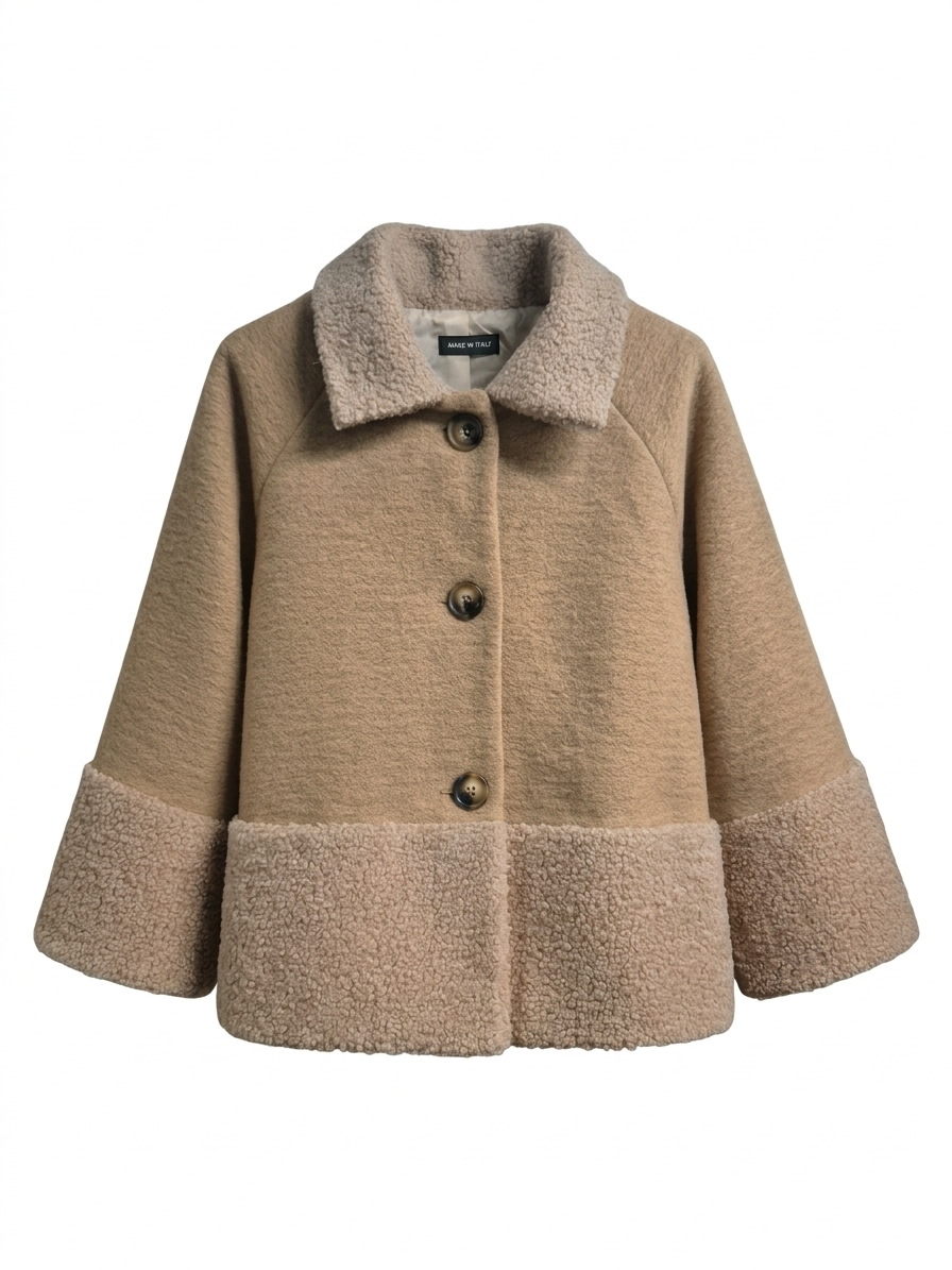 CHAQUETA DE LANA CON TEXTURA