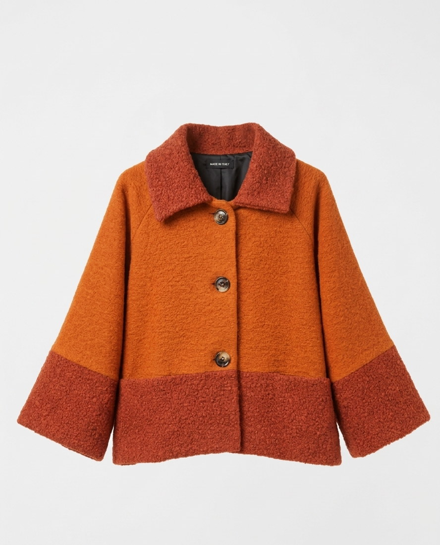CHAQUETA DE LANA CON TEXTURA