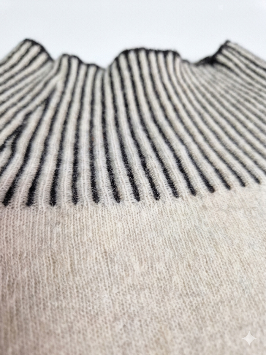 CHALECO BEIGE LANA MERINO