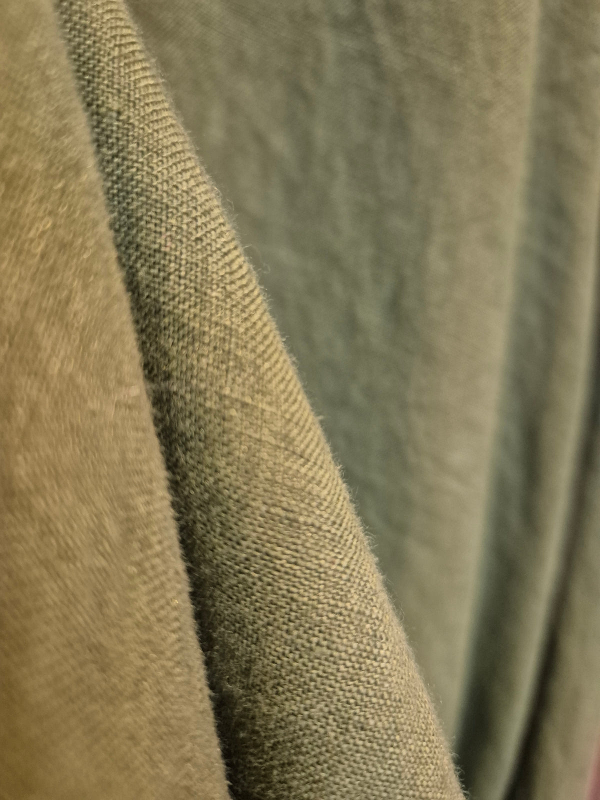 VESTIDO LINO VERDE OLIVA