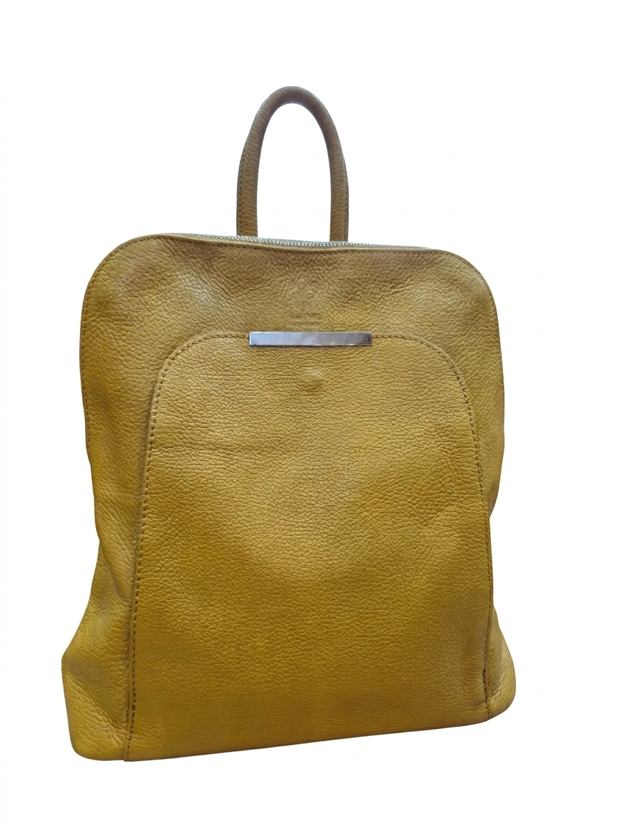 MOCHILA MOSTAZA MINIMALISTA
