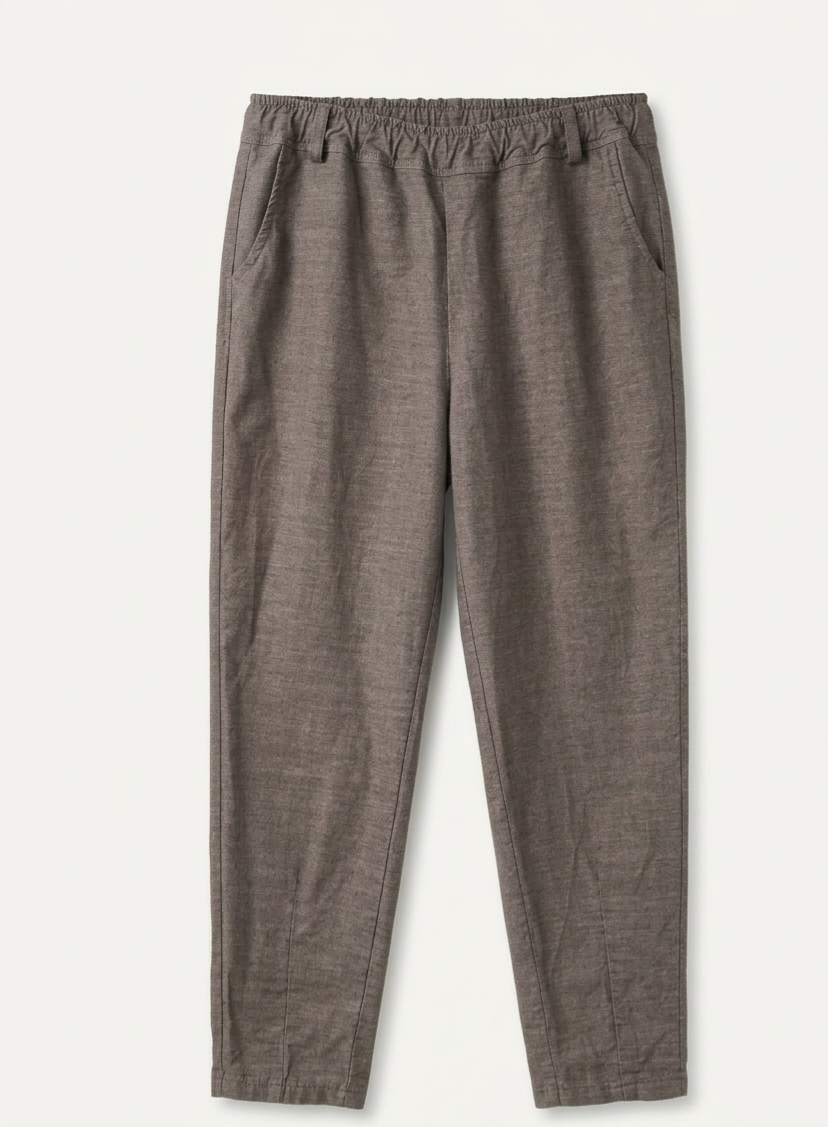 PANTALÓN DE ALGODÓN CON CINTURA ELÁSTICA