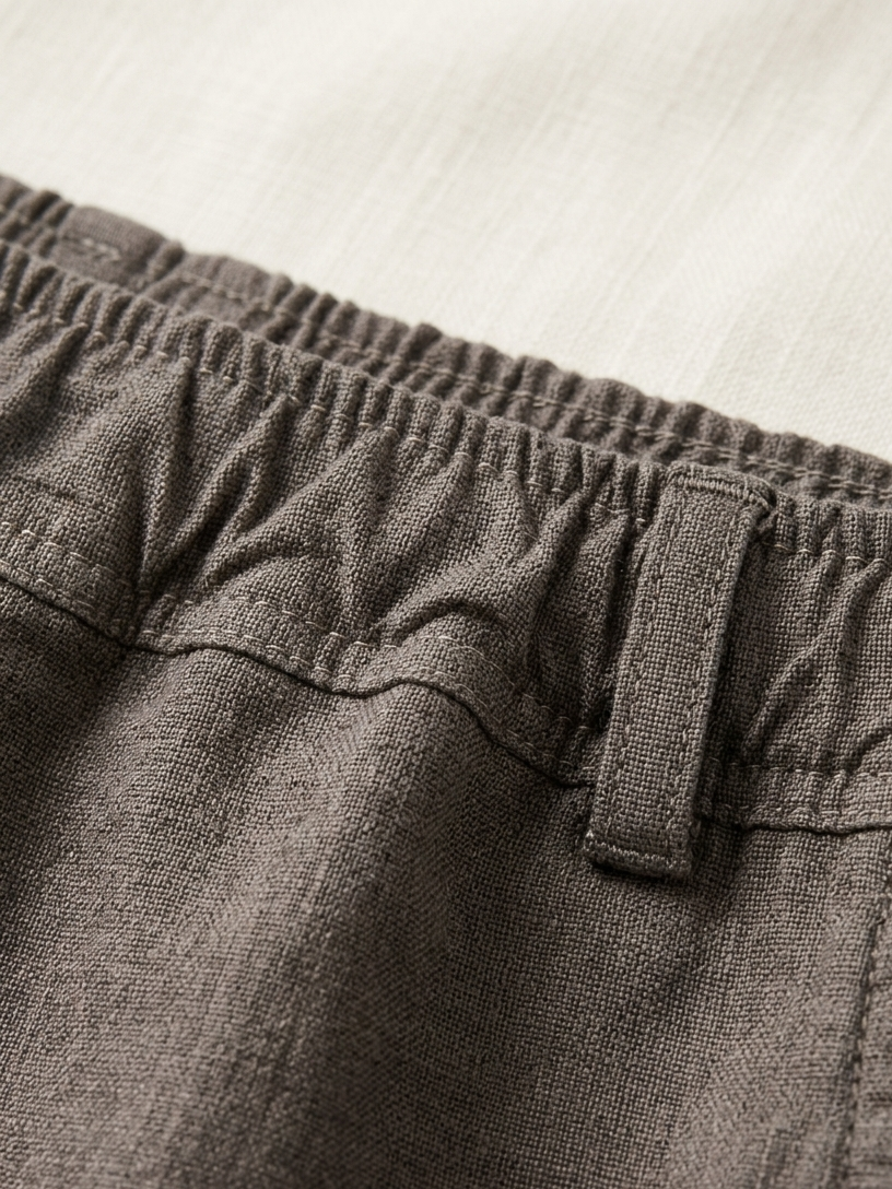 PANTALÓN DE ALGODÓN CON CINTURA ELÁSTICA
