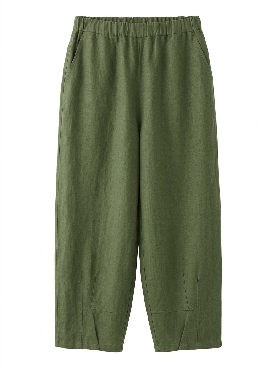 PANTALÓN ANCHO DE LINO