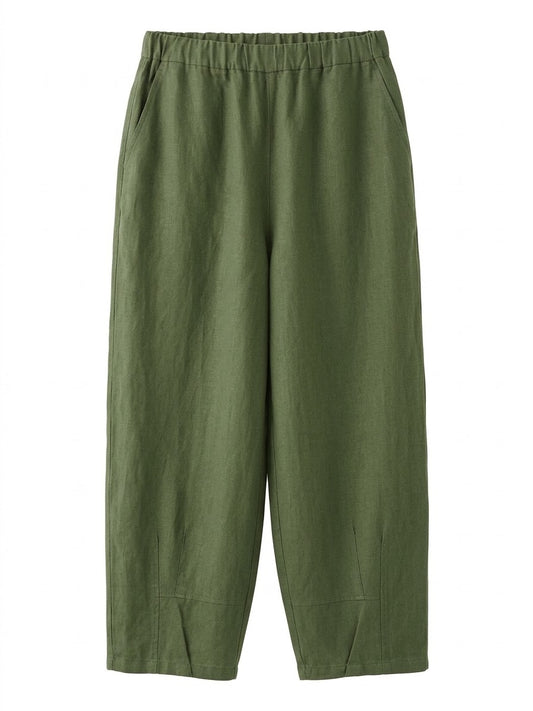 PANTALÓN ANCHO DE LINO