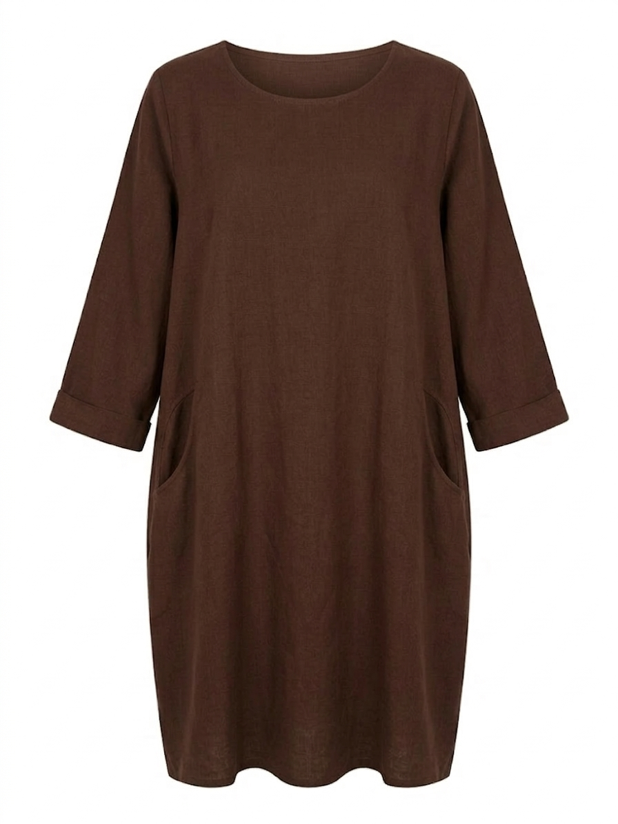 VESTIDO MINIMALISTA DE COTELÉ FINO