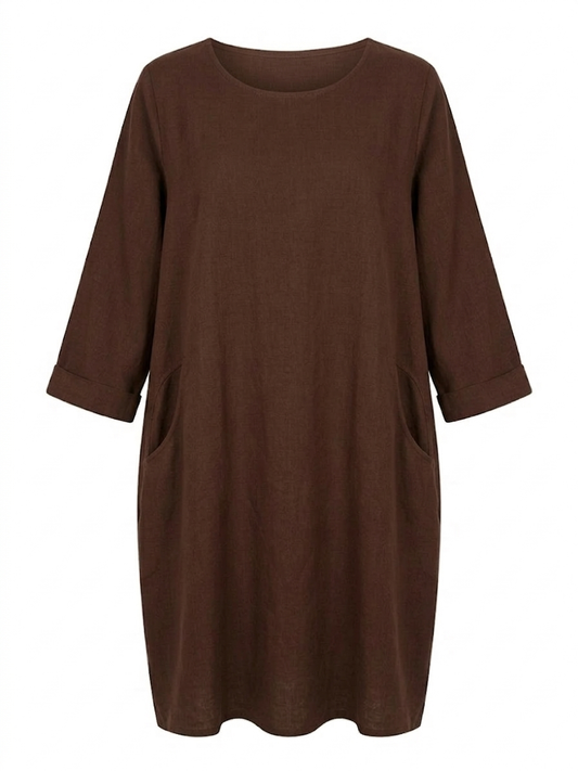 VESTIDO MINIMALISTA DE COTELÉ FINO