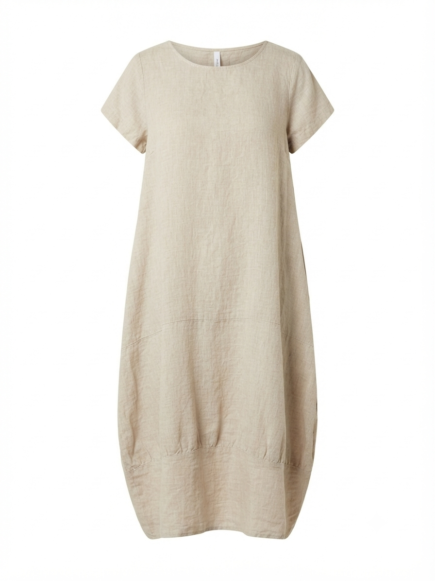 VESTIDO LINO SILUETA GLOBO