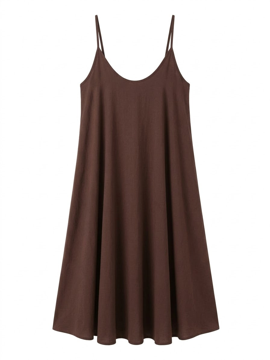 VESTIDO MINDI DE ALGODÓN