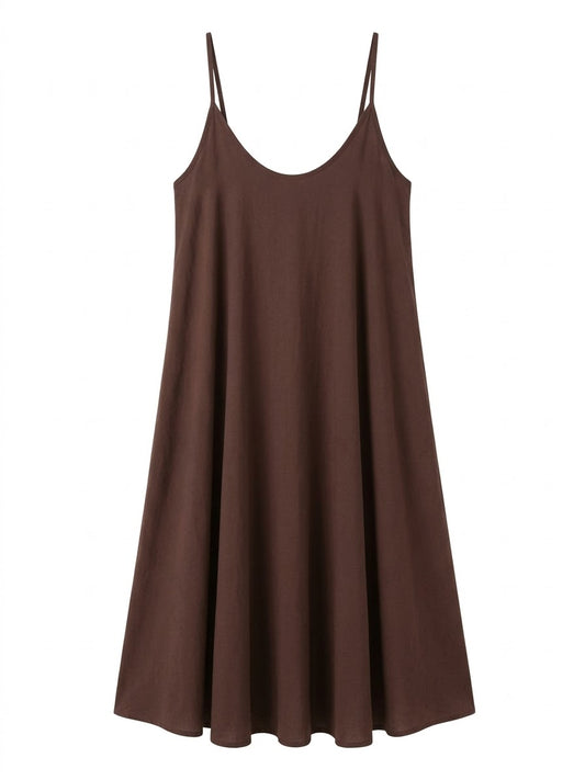 VESTIDO MINDI DE ALGODÓN